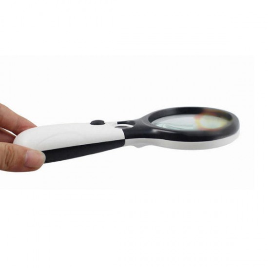 10X 20X 3 LED Light Handheld Magnifier Reading Magnifying Lens Glass Jewelry Craft Loupe