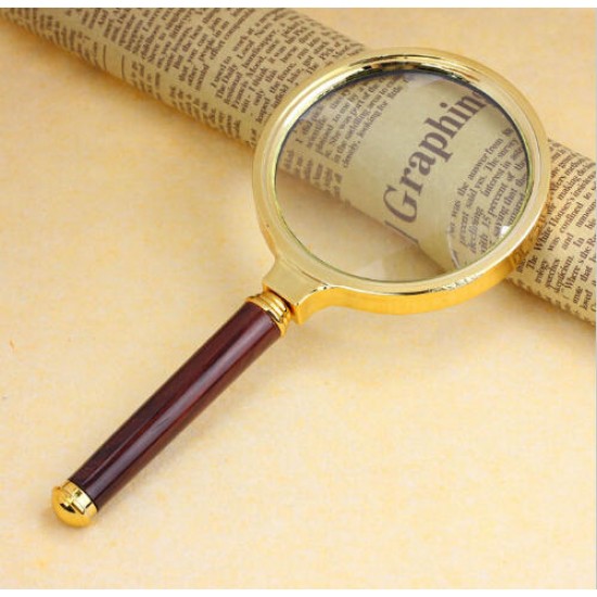 60mm 10X Handheld Magnifier Magnifying Glass Lens Zoomer Loupe