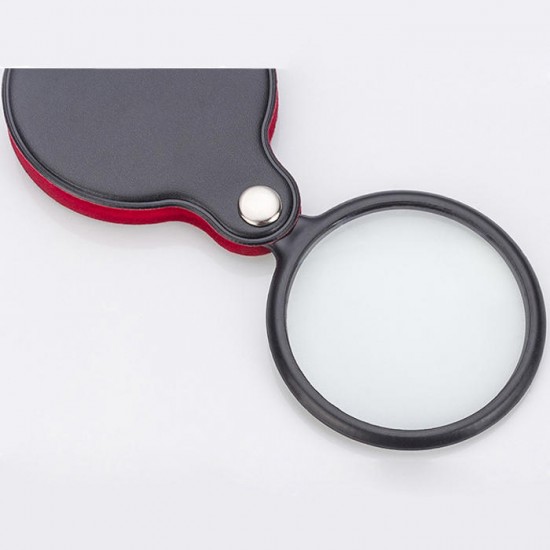 60mm Portable Foldable Magnifier Reading Jewelry Maintenance Magnifier