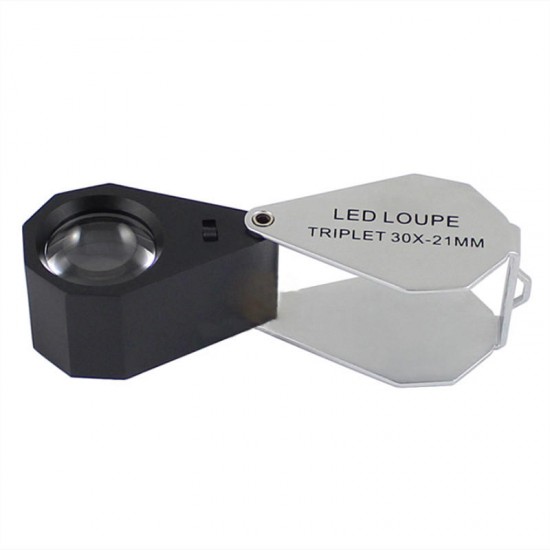 7801A Magnifier 6 LED Light,21mm Lens Foldable 30x Magnification Triplet Optic Lens Jeweler Loupe Magnifier Jewelry Tools 7801A Magnifier 6 LED Light,21mm Lens Foldable 30x Magnification Triplet Optic Lens Jeweler Loupe Magnifier Jewelry Tools
