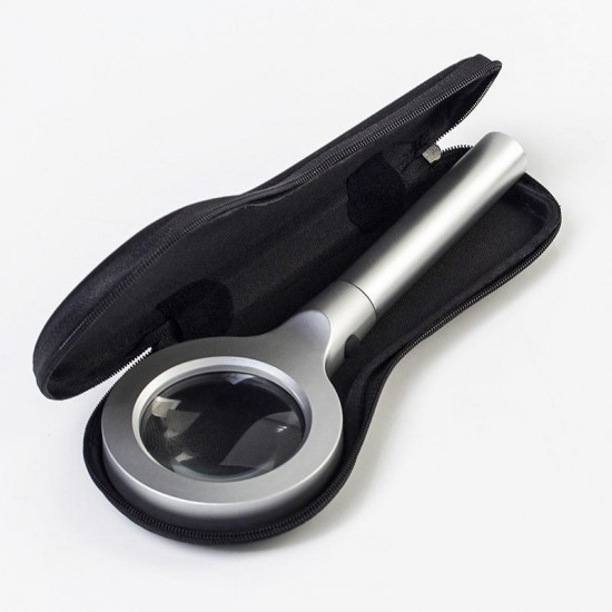 Handheld 8 LED Magnifier 5X Illuminated Magnifier Lamp For Reading Optical Glasses Lens Portable Magniying Glass Jewelry Loupe Handheld 8 LED Magnifier 5X Illuminated Magnifier Lamp For Reading Optical Glasses Lens Portable Magniying Glass Jewelry Loupe