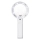 Handheld Portable Foldable Lamp Illuminated Magnifier 5X 11X Magnifying Table 8 LED Lights Loupe Magnifier Screen for Newspaper