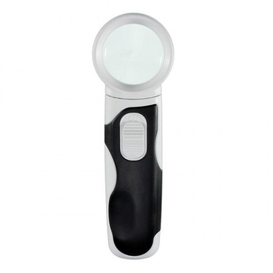 Handheld Study Reading Pocket Magnifying Glass 2 LEDs Magnifier Double Lens Bistratal Lens Handheld Study Reading Pocket Magnifying Glass 2 LEDs Magnifier Double Lens Bistratal Lens