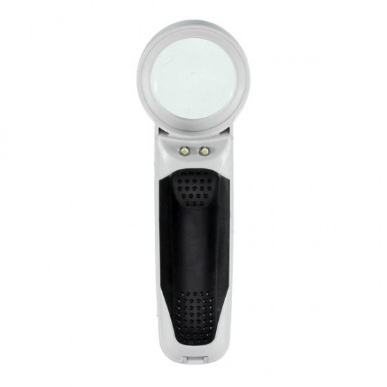 Handheld Study Reading Pocket Magnifying Glass 2 LEDs Magnifier Double Lens Bistratal Lens Handheld Study Reading Pocket Magnifying Glass 2 LEDs Magnifier Double Lens Bistratal Lens