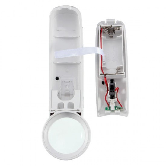 Handheld Study Reading Pocket Magnifying Glass 2 LEDs Magnifier Double Lens Bistratal Lens Handheld Study Reading Pocket Magnifying Glass 2 LEDs Magnifier Double Lens Bistratal Lens