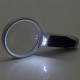 Interchangeable Handheld LED Light Magnifying Glass Magnifier High Power for Reading Sewing Jewelry Travel with 3 Different Lens