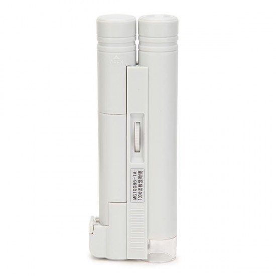 MG10085-1A 100X LED Portable Dual-tube Microscope with Graduated Magnifier Measurement Range 0-2cm MG10085-1A 100X LED Portable Dual-tube Microscope with Graduated Magnifier Measurement Range 0-2cm