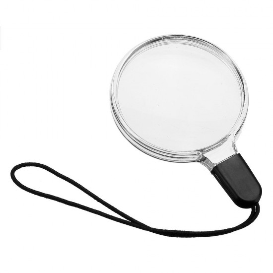 Mini Portable 5x Lanyard Magnifier For Mobile Phone Magnifying Glass