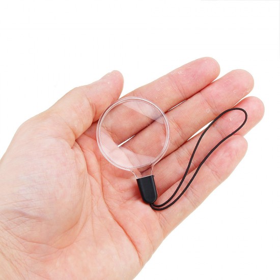 Mini Portable 5x Lanyard Magnifier For Mobile Phone Magnifying Glass Mini Portable 5x Lanyard Magnifier For Mobile Phone Magnifying Glass