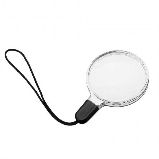 Mini Portable 5x Lanyard Magnifier For Mobile Phone Magnifying Glass