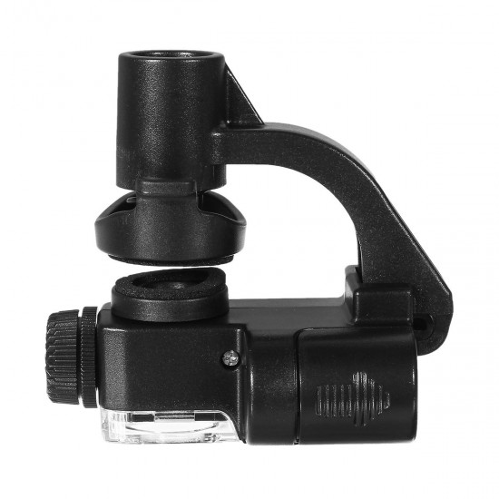 Optical Zoom Magnifier Microscope 90X Magnification Phone Clip With LED UV Light