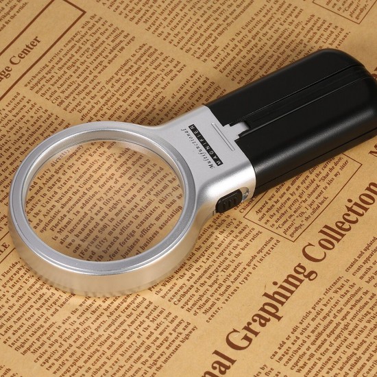 TH7006 Multifunctional Desktop Handheld Magnifier Magnifying Glass With LED Light Desk Lamp Adjustable Angle for Reading