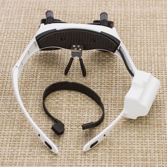 10X 15X 20X 25X LED Magnifier Double Eye Glasses Loupe Lens Jeweler Watch Repair Measurement with 8 Lens LED lamp 10X 15X 20X 25X LED Magnifier Double Eye Glasses Loupe Lens Jeweler Watch Repair Measurement with 8 Lens LED lamp