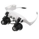 10X 15X 20X 25X LED Magnifier Double Eye Glasses Loupe Lens Jeweler Watch Repair Measurement with 8 Lens LED lamp 10X 15X 20X 25X LED Magnifier Double Eye Glasses Loupe Lens Jeweler Watch Repair Measurement with 8 Lens LED lamp