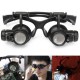 10X 15X 20X 25X LED Magnifier Loupe Glasses Double Eye Jeweler Watch Repair Changable Lens 10X 15X 20X 25X LED Magnifier Loupe Glasses Double Eye Jeweler Watch Repair Changable Lens