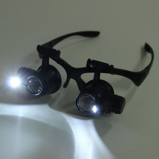 10X 15X 20X 25X LED Magnifier Loupe Glasses Double Eye Jeweler Watch Repair Changable Lens 10X 15X 20X 25X LED Magnifier Loupe Glasses Double Eye Jeweler Watch Repair Changable Lens