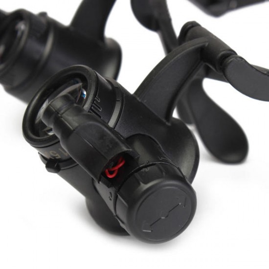10X 15X 20X 25X LED Magnifier Loupe Glasses Double Eye Jeweler Watch Repair Changable Lens 10X 15X 20X 25X LED Magnifier Loupe Glasses Double Eye Jeweler Watch Repair Changable Lens