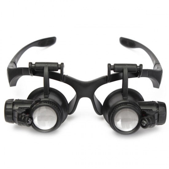 10X 15X 20X 25X LED Magnifier Loupe Glasses Double Eye Jeweler Watch Repair Changable Lens 10X 15X 20X 25X LED Magnifier Loupe Glasses Double Eye Jeweler Watch Repair Changable Lens