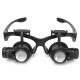 10X 15X 20X 25X LED Magnifier Loupe Glasses Double Eye Jeweler Watch Repair Changable Lens 10X 15X 20X 25X LED Magnifier Loupe Glasses Double Eye Jeweler Watch Repair Changable Lens