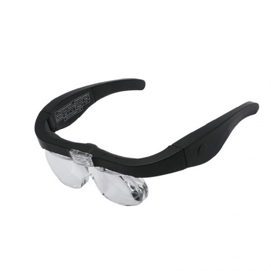 1.5X 2.5X 3.5X 5X Head Mount Glasses Magnifier, USB Charging Headband Magnifying Glass with 2 Led Lights Headset Magnifier Loupe 1.5X 2.5X 3.5X 5X Head Mount Glasses Magnifier, USB Charging Headband Magnifying Glass with 2 Led Lights Headset Magnifier Loupe
