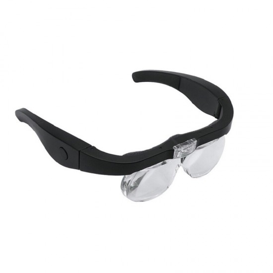 1.5X 2.5X 3.5X 5X Head Mount Glasses Magnifier, USB Charging Headband Magnifying Glass with 2 Led Lights Headset Magnifier Loupe 1.5X 2.5X 3.5X 5X Head Mount Glasses Magnifier, USB Charging Headband Magnifying Glass with 2 Led Lights Headset Magnifier Loupe