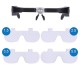 1.5X 2.5X 3.5X 5X Head Mount Glasses Magnifier, USB Charging Headband Magnifying Glass with 2 Led Lights Headset Magnifier Loupe 1.5X 2.5X 3.5X 5X Head Mount Glasses Magnifier, USB Charging Headband Magnifying Glass with 2 Led Lights Headset Magnifier Loupe