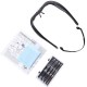 1.5X 2.5X 3.5X 5X Head Mount Glasses Magnifier, USB Charging Headband Magnifying Glass with 2 Led Lights Headset Magnifier Loupe