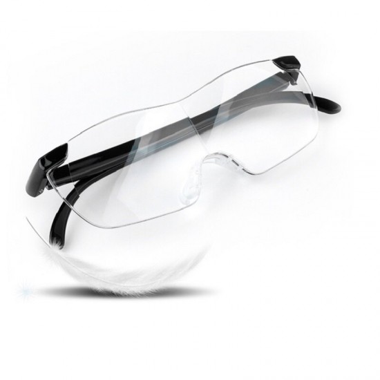 1.6x Magnifying Glasses Magnifying Lens Wearable Reading and Newspaper Reading 250° Reading Glasses