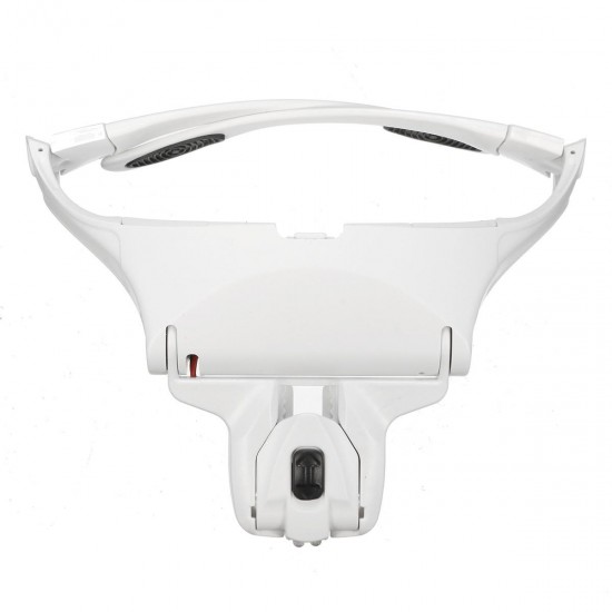 1X 1.5X 2X 2.5X 3.5X Headband Headset Jeweler Magnifier Magnifying Glass Loupe Glasses with LED Light