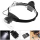 2 LED Lights Headband Magnifier 1X 1.5X 2X 2.5X 3X 3.5X 4X 4.5X 5X 5.5X 6X Magnifying Glass Adjustable Magnifier for Soldering