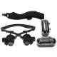 8 Lens 10x 15x 20x 25x Headbrand 2LED Magnifier Magnifying Loupe 9892G 8 Lens 10x 15x 20x 25x Headbrand 2LED Magnifier Magnifying Loupe 9892G
