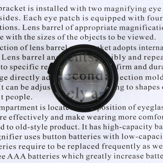 Portable Head Wearing Magnifying Glass 10X 15X 20X 25X LED Double Eye Repair Magnifier Loupe