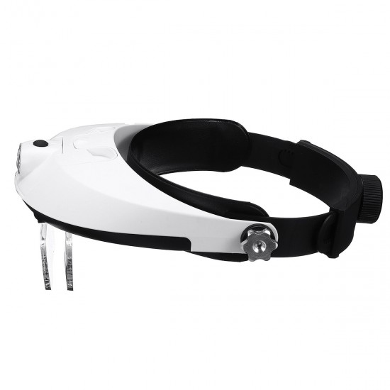 Detachable Headband Magnifier Adjustable Telescope Binocular Tool Supplies w/LED Detachable Headband Magnifier Adjustable Telescope Binocular Tool Supplies w/LED