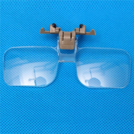 HD Lens Precise Clip On Clear Folding Magnifying Glasses Hands Free Reading Eyeglasses Jewellery Appraisal Watch Repair Tool
