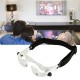Headband 4.0X Bracket TV Glasses Magnifier Loupe Goggles Magnifying Glass with Phone Holder Glasses Case