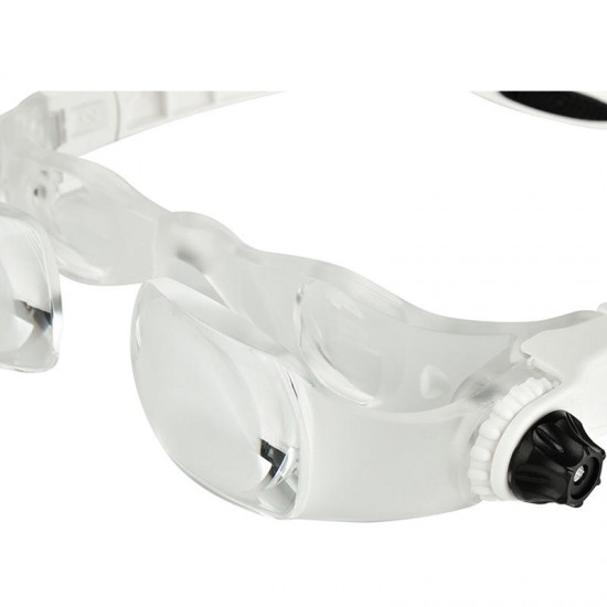 Headband 4.0X Bracket TV Glasses Magnifier Loupe Goggles Magnifying Glass with Phone Holder Glasses Case