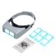 Headband Magnifier Eyewear Optivisor Free Magnifying Lens With 4 Glass Lens Set