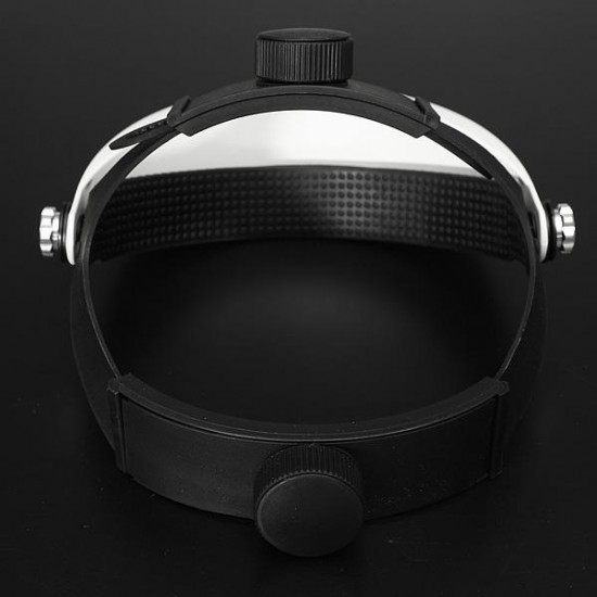 Headbrand LED Head Light Magnifier Magnifying Glass Loupe 5 Lens