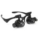 LED Light Magnifier Loupe Glasses 10X 20X 25X 15X Binocular Lens Magnify Repair LED Light Magnifier Loupe Glasses 10X 20X 25X 15X Binocular Lens Magnify Repair