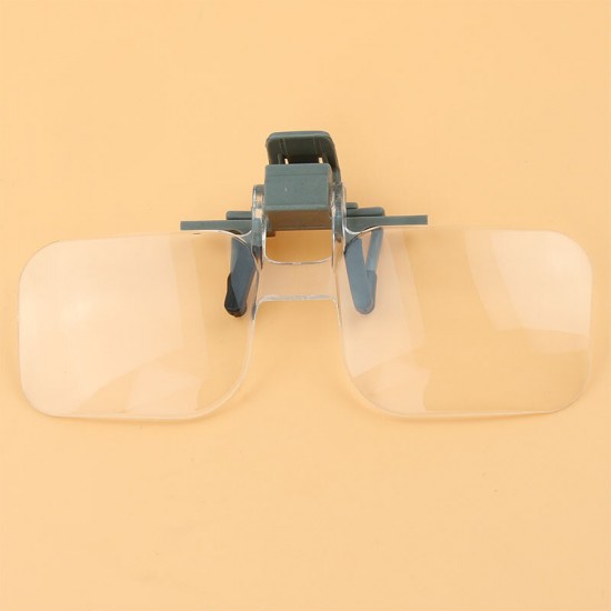 MG19156 Glasses Style Magnifier 2X PMMA Acrylic Magnifying Glass with Clip Loupe for Needlework Crafts Reading MG19156 Glasses Style Magnifier 2X PMMA Acrylic Magnifying Glass with Clip Loupe for Needlework Crafts Reading