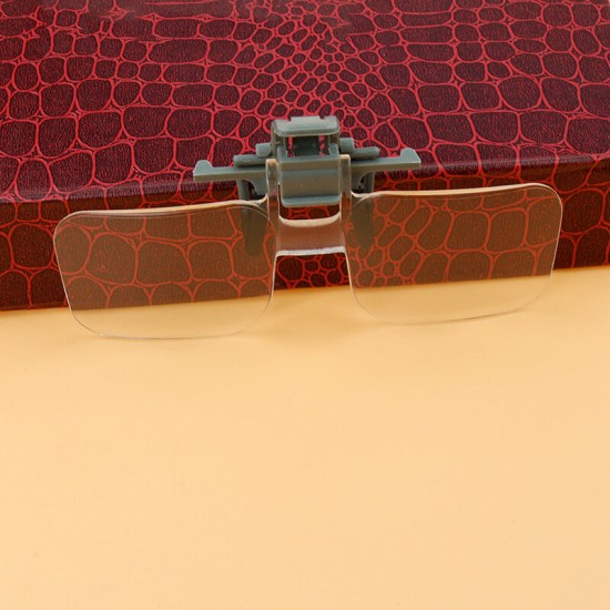 MG19156 Glasses Style Magnifier 2X PMMA Acrylic Magnifying Glass with Clip Loupe for Needlework Crafts Reading MG19156 Glasses Style Magnifier 2X PMMA Acrylic Magnifying Glass with Clip Loupe for Needlework Crafts Reading