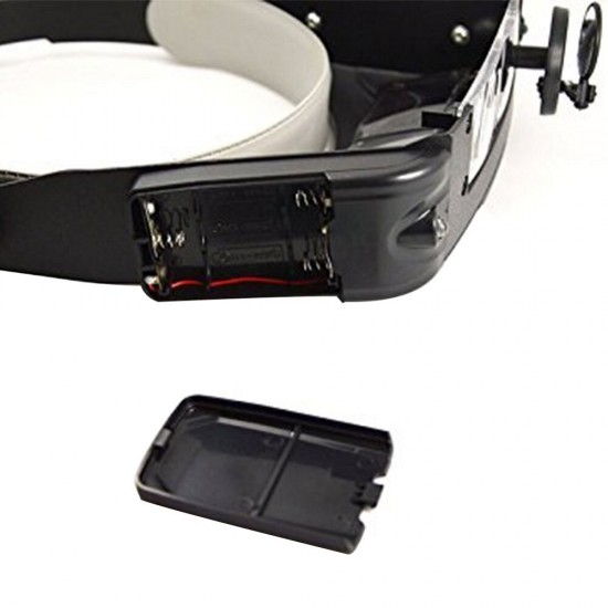 Magnifying Glass For Reading Magnifier Headband Multi-lens Multifunctional LED Light Head-mounted Acrylic Eye Magnifier