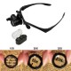 Magnifying Glass Magnifier Single Eye Multifunctional Headband LED Light Jeweler Repair with Lens Magnifying Glass Magnifier Single Eye Multifunctional Headband LED Light Jeweler Repair with Lens