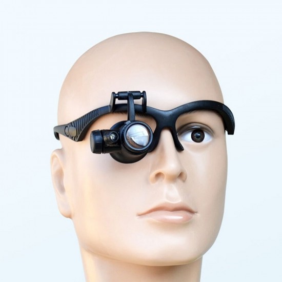 Magnifying Glass Magnifier Single Eye Multifunctional Headband LED Light Jeweler Repair with Lens Magnifying Glass Magnifier Single Eye Multifunctional Headband LED Light Jeweler Repair with Lens