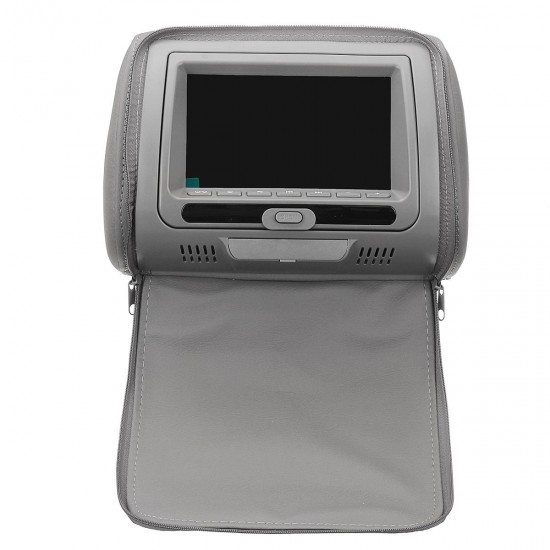 RDP711-BK 7 Inch Car Headrest Monitors DVD Player USB HDMI Games