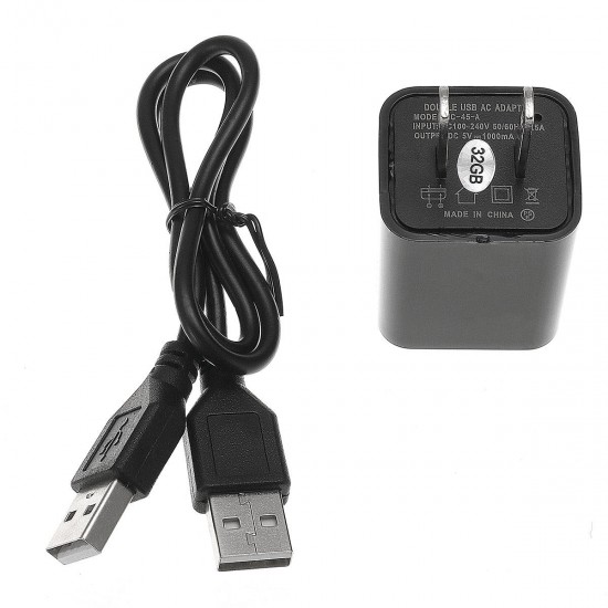 32GB 1080P HD USB Charger Adapter Mini Motion Hidden Camera DVR Security US Plug 32GB 1080P HD USB Charger Adapter Mini Motion Hidden Camera DVR Security US Plug