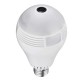 360 Degree FishEye Panoramic Full HD 1080P WiFi IR Camera Light Bulb Remote Monitoring