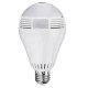 360 Degree FishEye Panoramic Full HD 1080P WiFi IR Camera Light Bulb Remote Monitoring