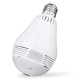 360 Degree FishEye Panoramic Full HD 1080P WiFi IR Camera Light Bulb Remote Monitoring