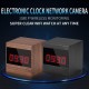 Brown A10 HD 1080P WIFI Night Vision Camera Electronic Clock IP Camera